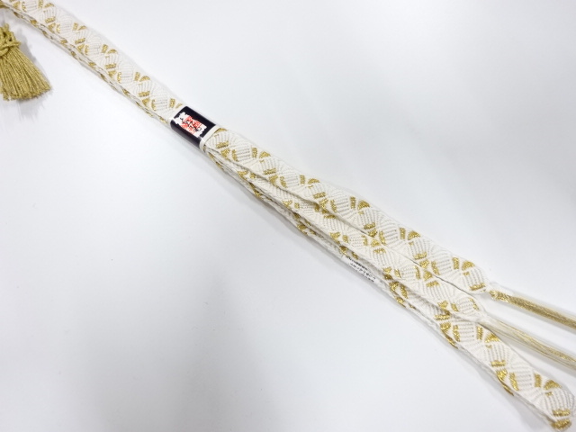 未使用品　正絹　手組帯締め